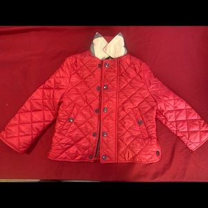 Authentic Burberry Children Red Quilted Jacket